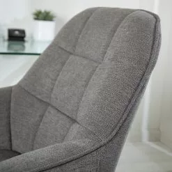 Furnitive Bürostuhl Valady II - Microfaser / Eisen - Grau / Chrom -Büromöbel Verkäufe 1000230741 220629 030 DETAILS P000000001000230741