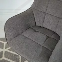 Furnitive Bürostuhl Valady II - Microfaser / Eisen - Grau / Chrom -Büromöbel Verkäufe 1000230741 220629 031 DETAILS P000000001000230741