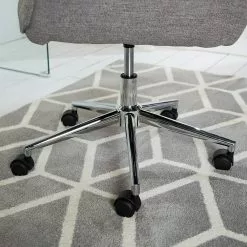 Furnitive Bürostuhl Valady II - Microfaser / Eisen - Grau / Chrom -Büromöbel Verkäufe 1000230741 220629 033 DETAILS P000000001000230741