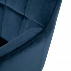 Furnitive Bürostuhl Valady I - Samt / Eisen - Blau / Schwarz -Büromöbel Verkäufe 1000230746 220322 035 DETAILS P000000001000230746