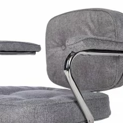 Furnitive Bürostuhl Orlu II - Webstoff / Eisen - Hellgrau / Chrom 23 Furnitive Bürostuhl Orlu II - Webstoff / Eisen - Hellgrau / Chrom -Büromöbel Verkäufe 1000230748 220330 033 DETAILS P000000001000230748