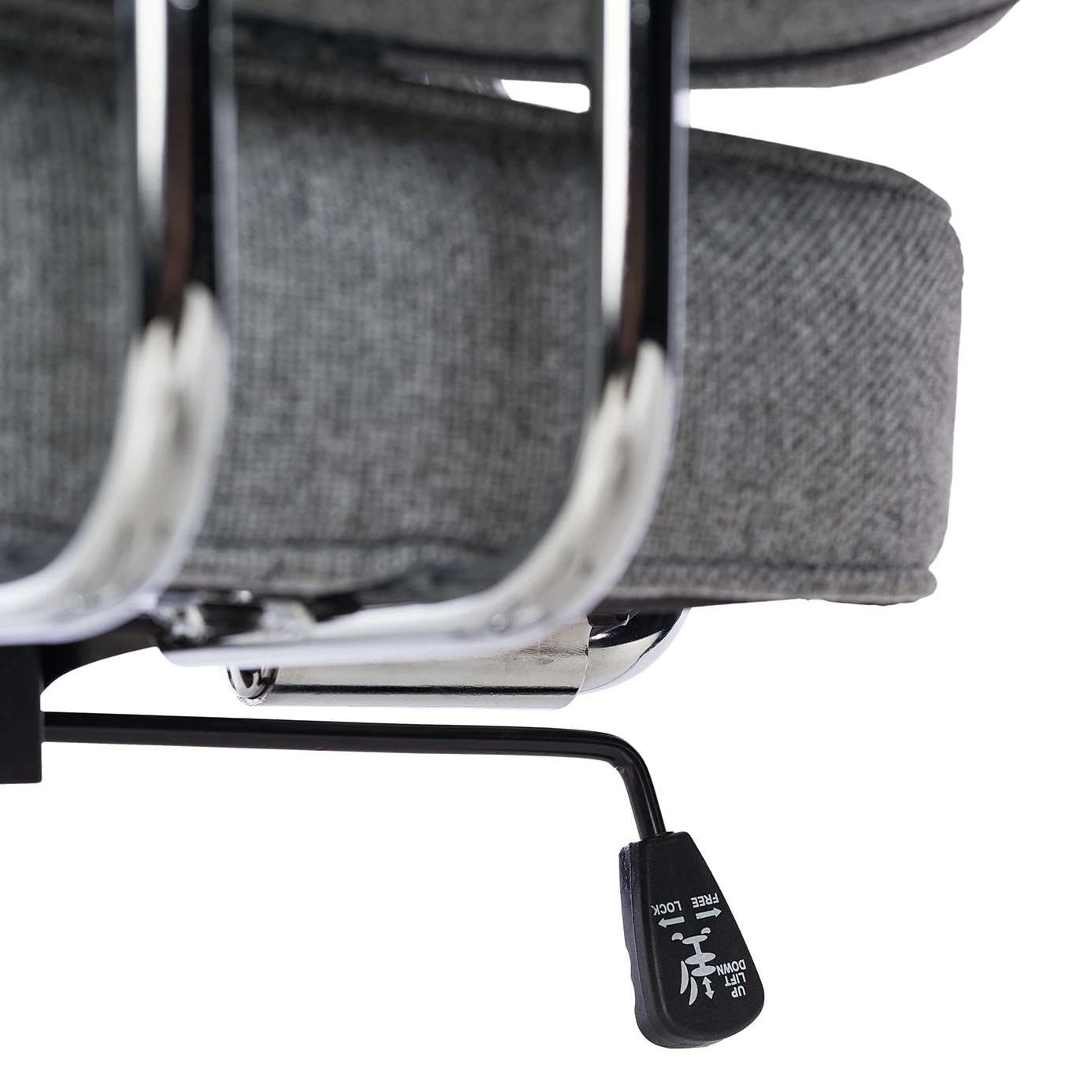 Furnitive Bürostuhl Orlu II - Webstoff / Eisen - Hellgrau / Chrom 15 Furnitive Bürostuhl Orlu II - Webstoff / Eisen - Hellgrau / Chrom – Bild 13