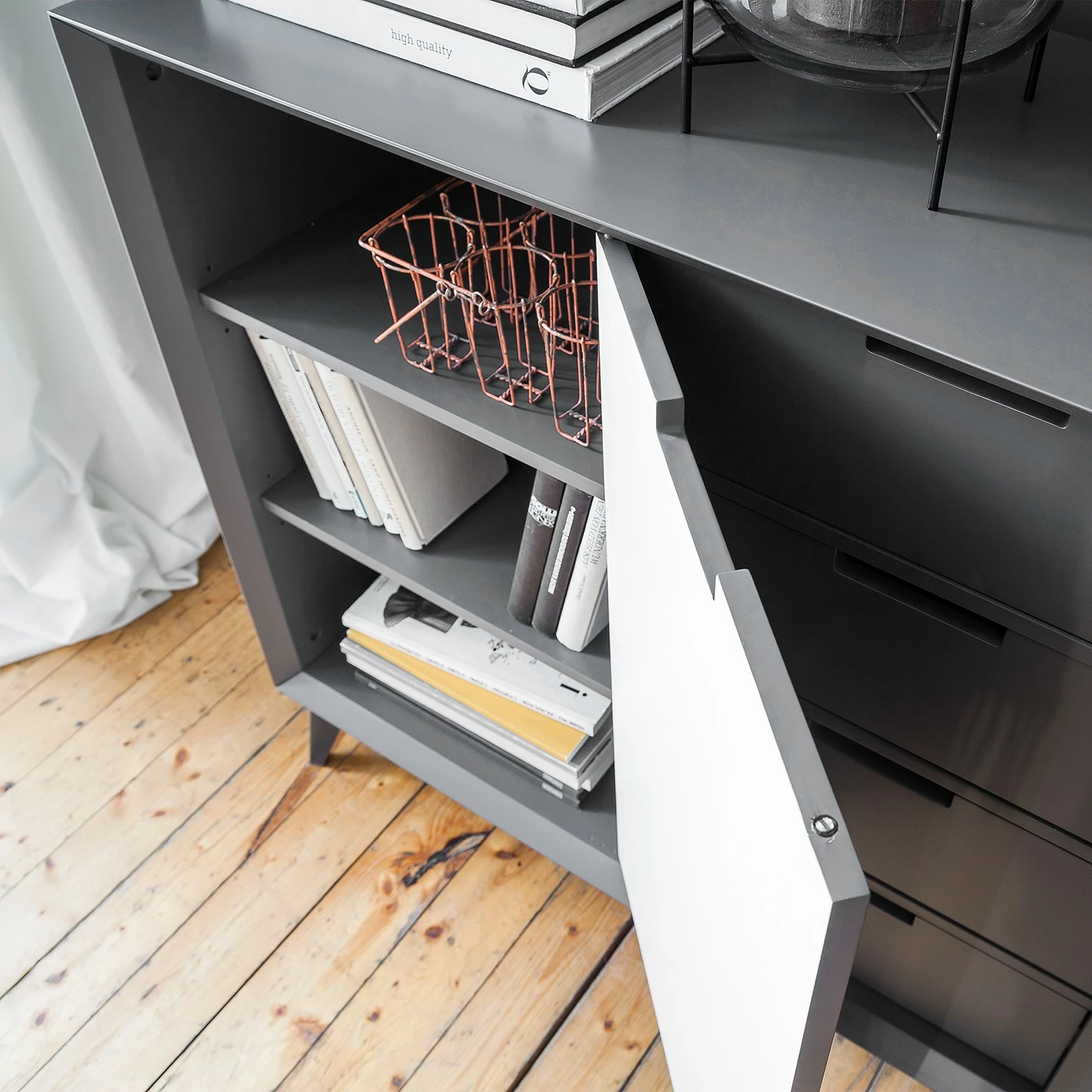 Loftscape Sideboard Nevez II - Weiß / Grau 13 Loftscape Sideboard Nevez II - Weiß / Grau – Bild 11