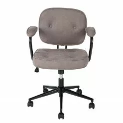 Furnitive Bürostuhl Orlu I - Microfaser / Eisen - Vintage Taupe / Schwarz -Büromöbel Verkäufe 1000230752 220322 030 DETAILS P000000001000230752