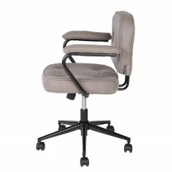 Furnitive Bürostuhl Orlu I - Microfaser / Eisen - Vintage Taupe / Schwarz -Büromöbel Verkäufe 1000230752 220322 031 DETAILS P000000001000230752