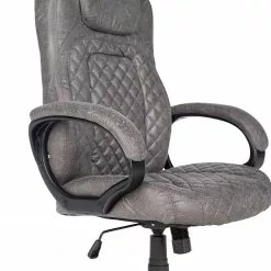 Furnitive Chefsessel Loyalton - Microfaser / Kunststoff - Vintage Grau / Schwarz -Büromöbel Verkäufe 1000230754 220330 032 DETAILS P000000001000230754