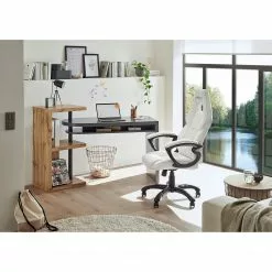 Furnitive Eckschreibtisch Engelhard - (Schwenkbar) - Eiche Dekor / Grau 8 Furnitive Eckschreibtisch Engelhard - (Schwenkbar) - Eiche Dekor / Grau -Büromöbel Verkäufe 1000232369 210323 08071900002 MOOD DETAILS P000000001000232369 mood