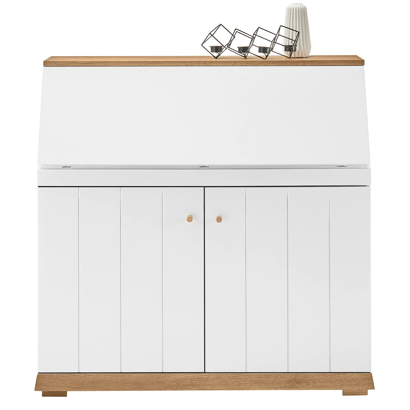 Furnitive Sekretär Whiteoak - MDF / Eiche Furnier - Weiß / Eiche 8 Furnitive Sekretär Whiteoak - MDF / Eiche Furnier - Weiß / Eiche – Bild 6