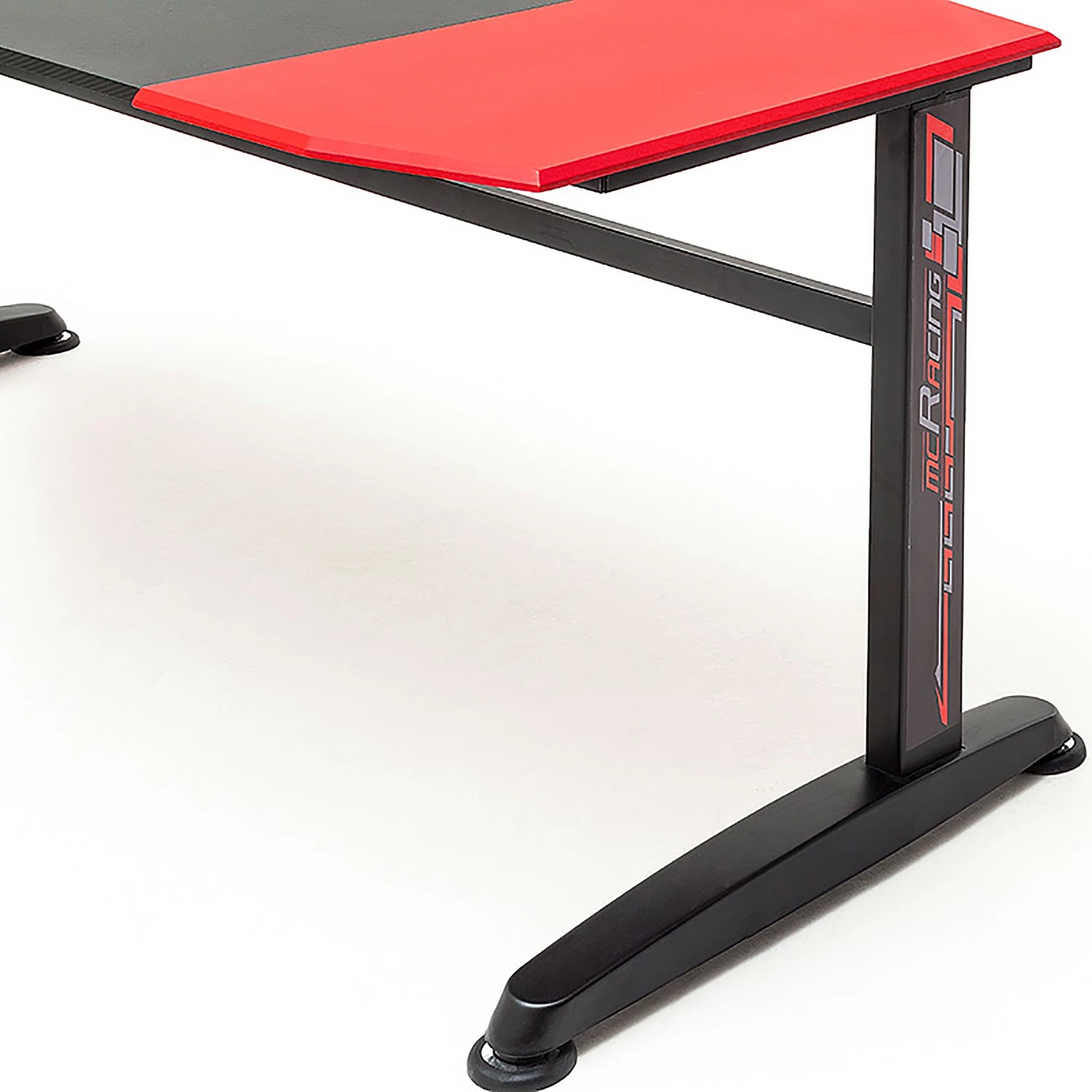 Furnitive Gaming Tisch mcRacing 8 - Carbon Dekor / Schwarz & Rot - Breite: 140 cm 7 Furnitive Gaming Tisch mcRacing 8 - Carbon Dekor / Schwarz & Rot - Breite: 140 cm – Bild 5