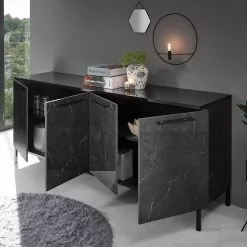 LC Spa Sideboard Mango - Marmor Schwarz Dekor - Breite: 207 cm -Büromöbel Verkäufe 1000235373 201208 10461100061 MOOD DETAILS P000000001000235373 mood