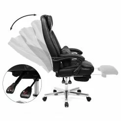 Loftscape Bürostuhl Flers - Kunstleder / Edelstahl - Schwarz 9 Loftscape Bürostuhl Flers - Kunstleder / Edelstahl - Schwarz -Büromöbel Verkäufe 1000235719 210118 06421800149 DETAILS P000000001000235719