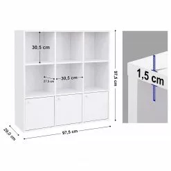 Loftscape Regal Miellin - Weiß -Büromöbel Verkäufe 1000235723 210118 06432100190 SKETCH DETAILS P000000001000235723 sketch