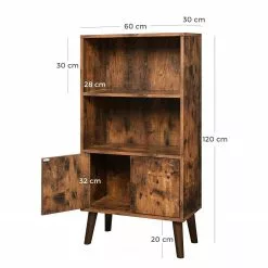 Red Living Bücherregal Surville - Eiche Rustikal Dekor -Büromöbel Verkäufe 1000235724 210118 06433300196 SKETCH DETAILS P000000001000235724 sketch