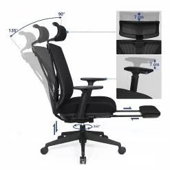 Loftscape Bürostuhl Galey - Webstoff / Stahl - Schwarz -Büromöbel Verkäufe 1000235759 210118 06462600324 DETAILS P000000001000235759