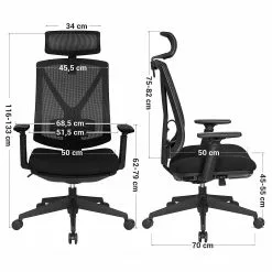 Loftscape Bürostuhl Galey - Webstoff / Stahl - Schwarz -Büromöbel Verkäufe 1000235759 210118 06462900327 SKETCH DETAILS P000000001000235759 sketch