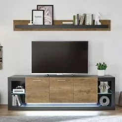 Red Living Lowboard Talence III - Kastanie Dekor / Grau -Büromöbel Verkäufe 1000236849 201218 06042100042 MOOD DETAILS P000000001000236849 mood