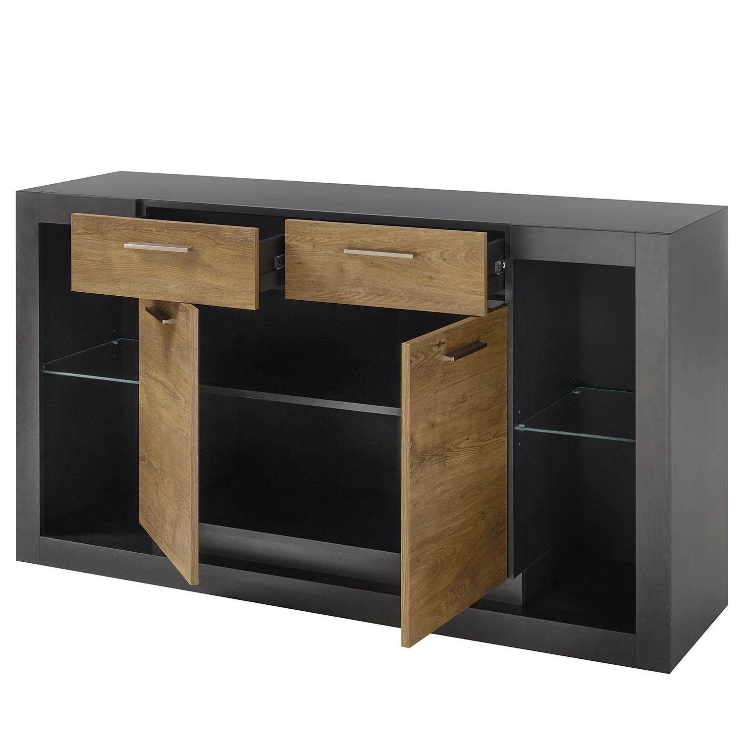 Red Living Sideboard Talence II - Kastanie Dekor / Grau 6 Red Living Sideboard Talence II - Kastanie Dekor / Grau – Bild 4