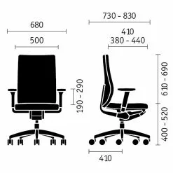 Sedus Bürostuhl se:do I - Grau -Büromöbel Verkäufe 1000238027 210120 13172600017 SKETCH DETAILS P000000001000238027 sketch
