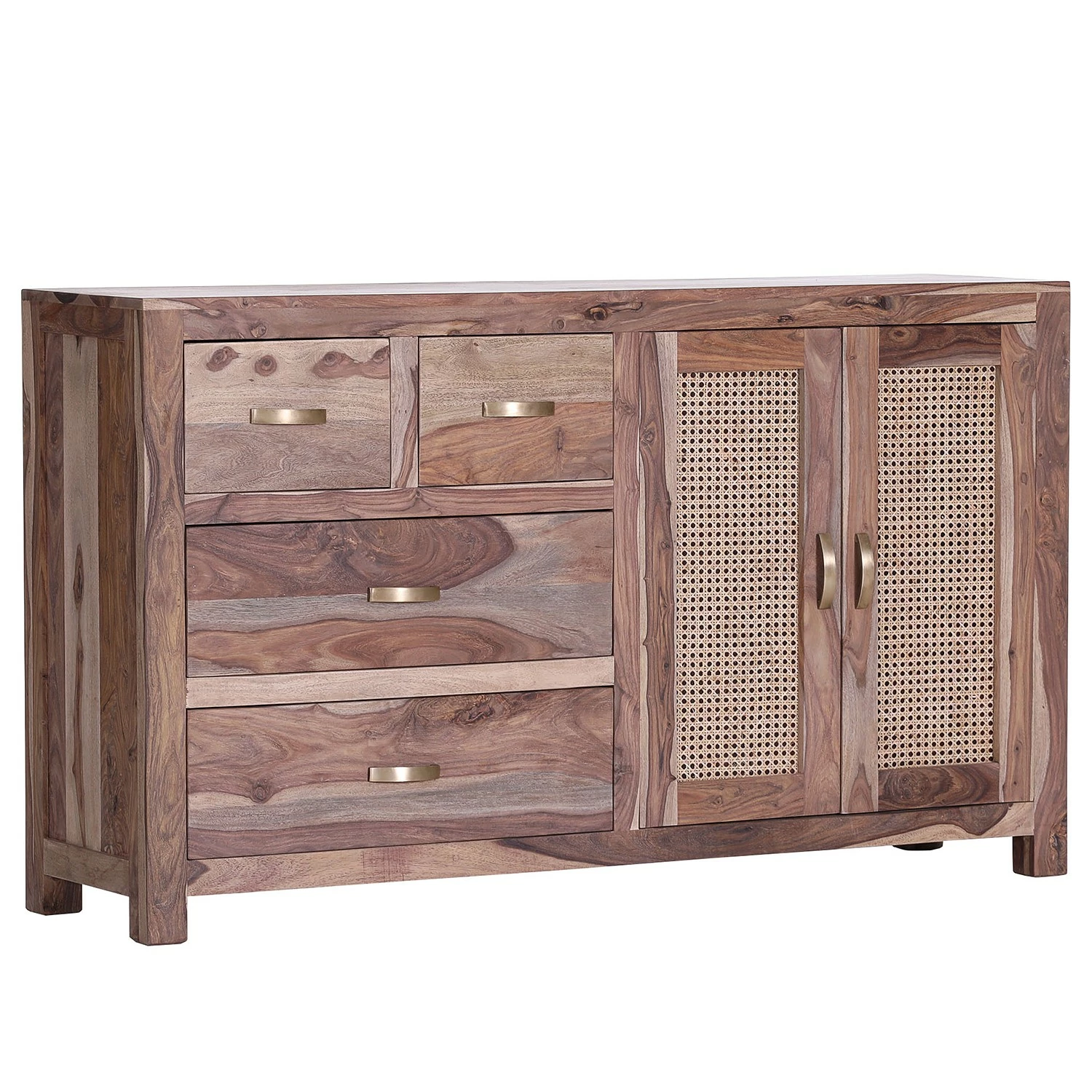 Naturoo Sideboard Rodern I - Sheesham massiv / Wiener Geflecht 3 Naturoo Sideboard Rodern I - Sheesham massiv / Wiener Geflecht