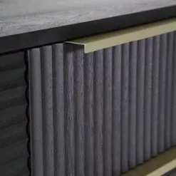 Red Living Sideboard Soyons - Akazie massiv / Metall - Schwarz / Gold -Büromöbel Verkäufe 1000239501 210108 13372300060 DETAILS P000000001000239501