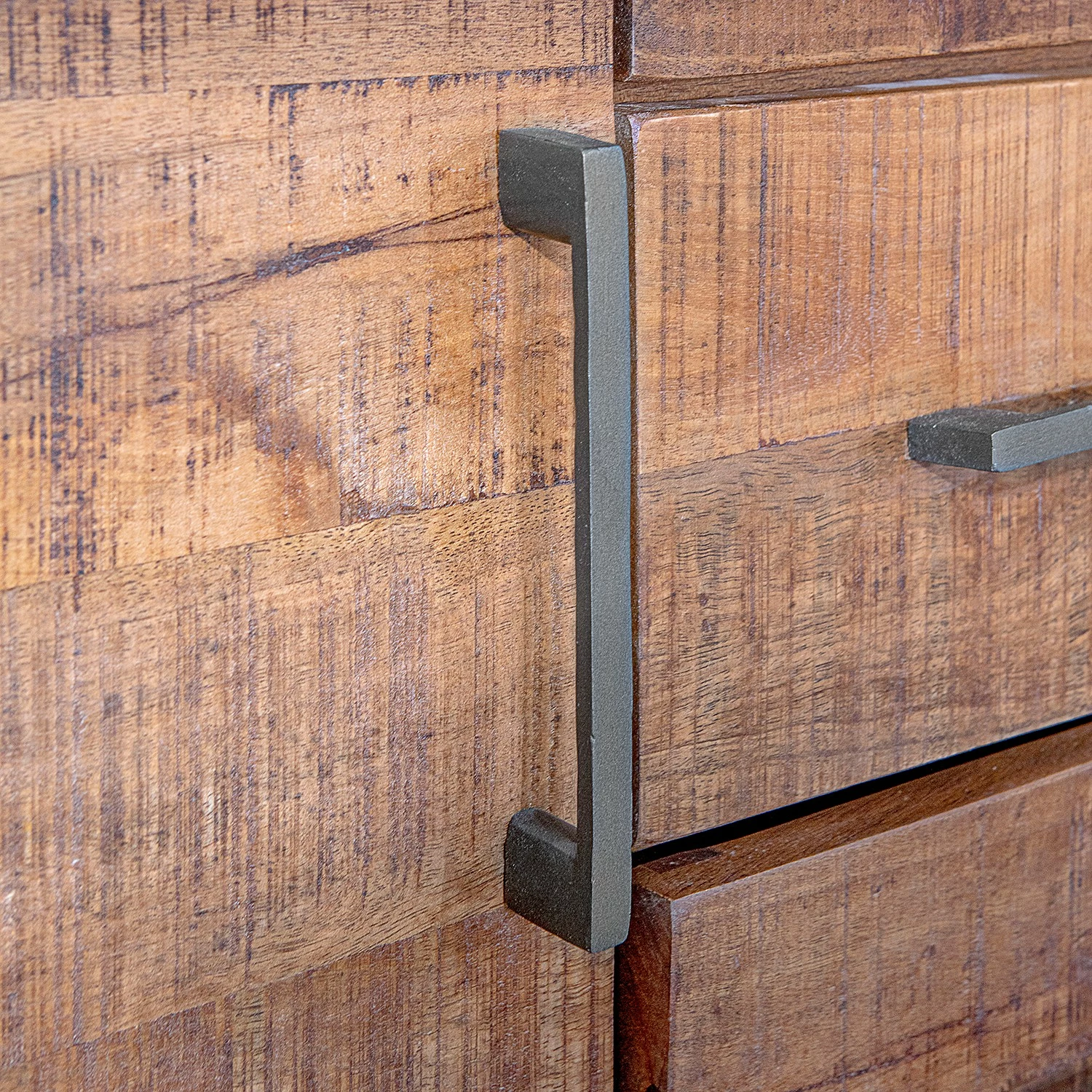 Red Living Sideboard Thiery - Mango massiv / Metall - Mango Braun / Anthrazit 8 Red Living Sideboard Thiery - Mango massiv / Metall - Mango Braun / Anthrazit – Bild 6