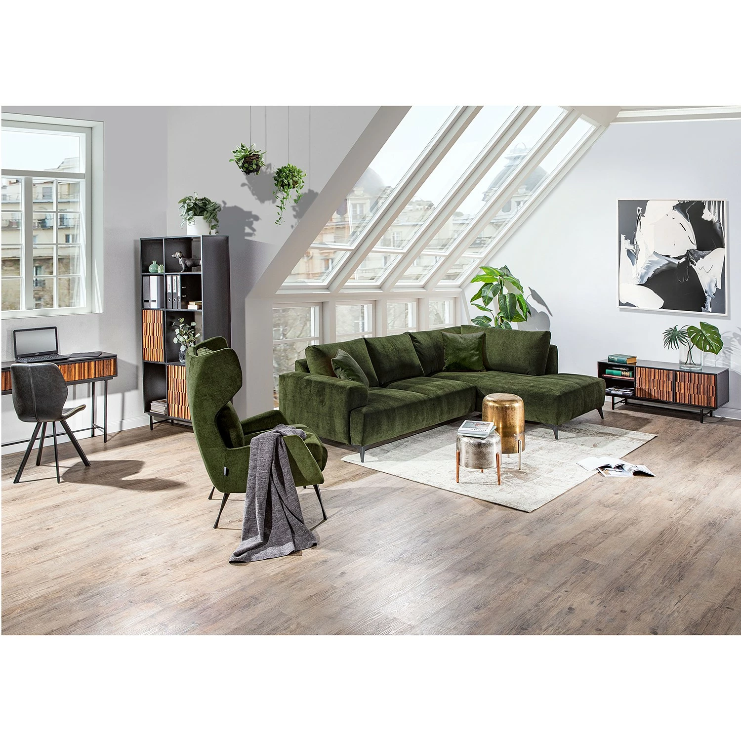 Red Living Regal Sanvic - Sheesham / Akazie massiv - Sheesham / Anthrazit 5 Red Living Regal Sanvic - Sheesham / Akazie massiv - Sheesham / Anthrazit – Bild 3