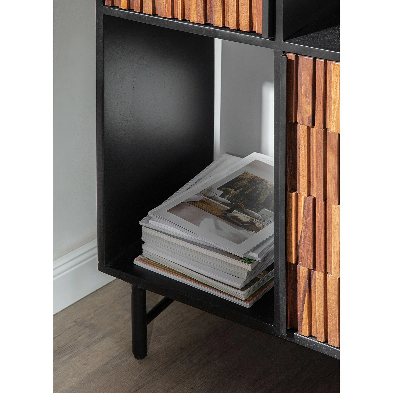 Red Living Regal Sanvic - Sheesham / Akazie massiv - Sheesham / Anthrazit 8 Red Living Regal Sanvic - Sheesham / Akazie massiv - Sheesham / Anthrazit – Bild 6