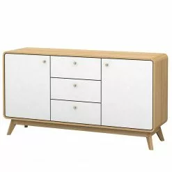 Norrwood Sideboard Chelan - Weiß / Eiche Dekor