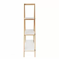 Mørteens Regal Tondern - Bambus teilmassiv - Weiß / Bambus -Büromöbel Verkäufe 1000241543 211223 123718000115 DETAILS P000000001000241543