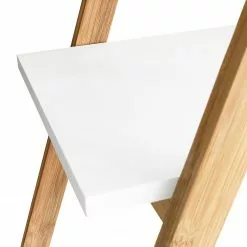 Mørteens Regal Tondern - Bambus teilmassiv - Weiß / Bambus -Büromöbel Verkäufe 1000241543 211223 123718000137 DETAILS P000000001000241543