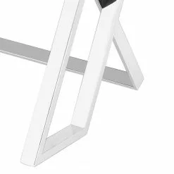 Velvet Studio Schreibtisch Genay - Sicherheitsglas / Edelstahl - Glasklar / Silber -Büromöbel Verkäufe 1000241600 210121 14214200049 DETAILS P000000001000241600