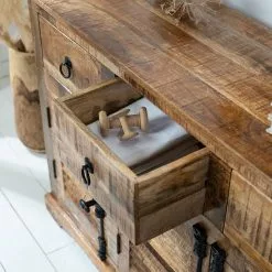 Wolf-Möbel Sideboard Senille - Mango massiv -Büromöbel Verkäufe 1000243214 220311 031 DETAILS P000000001000243214