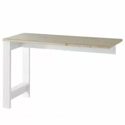Ridgevalley Schreibtisch-Ansatz Jasmund - Pinie Weiß Dekor