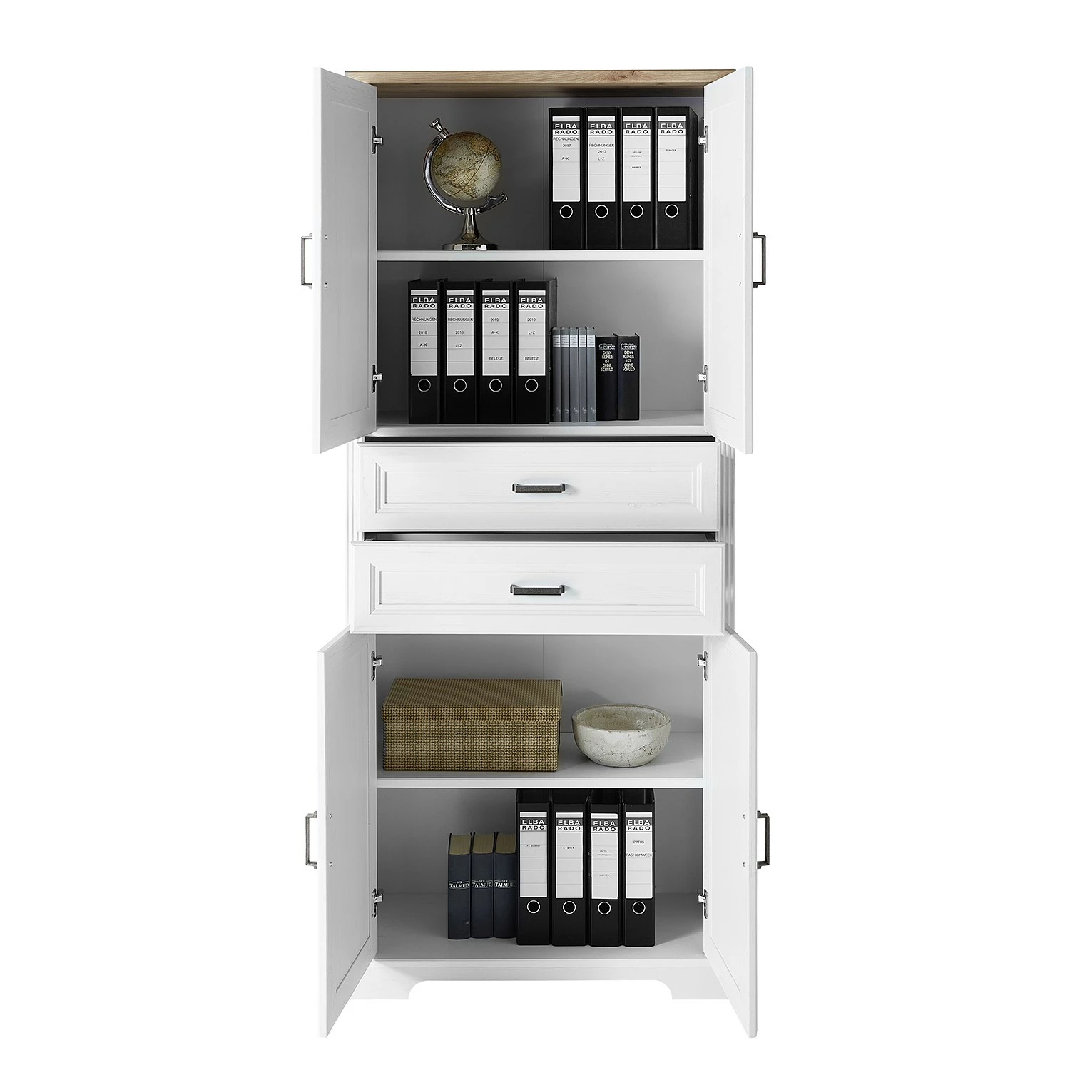 Ridgevalley Büroschrank Jasmund I - Pinie Weiß Dekor / Eiche Artisan Dekor 8 Ridgevalley Büroschrank Jasmund I - Pinie Weiß Dekor / Eiche Artisan Dekor – Bild 6