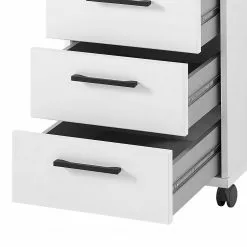 Furnitive Rollcontainer Lemuy - Weiß / Anthrazit -Büromöbel Verkäufe 1000245002 210504 06310900100 DETAILS P000000001000245002