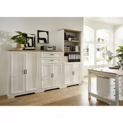 Ridgevalley Büroschrank Jasmund II - Pinie Weiß Dekor / Eiche Artisan Dekor -Büromöbel Verkäufe 1000245005 210504 06311700118 MOOD DETAILS P000000001000245005 mood