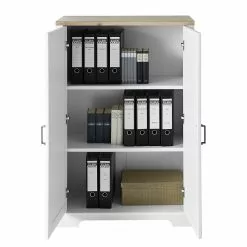 Ridgevalley Büroschrank Jasmund II - Pinie Weiß Dekor / Eiche Artisan Dekor -Büromöbel Verkäufe 1000245005 210504 06311700120 DETAILS P000000001000245005