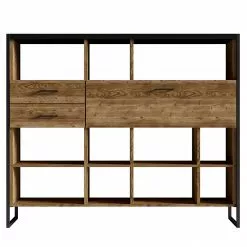 Red Living Regal Turriers III - Fichte Dekor / Matt Schwarz 10 Red Living Regal Turriers III - Fichte Dekor / Matt Schwarz -Büromöbel Verkäufe 1000245417 210217 13053800069 DETAILS P000000001000245417