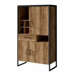 Red Living Regal Turriers II - Fichte Dekor / Matt Schwarz