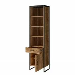 Red Living Regal Turriers I - Fichte Dekor / Matt Schwarz -Büromöbel Verkäufe 1000245428 210217 13064500112 DETAILS P000000001000245428