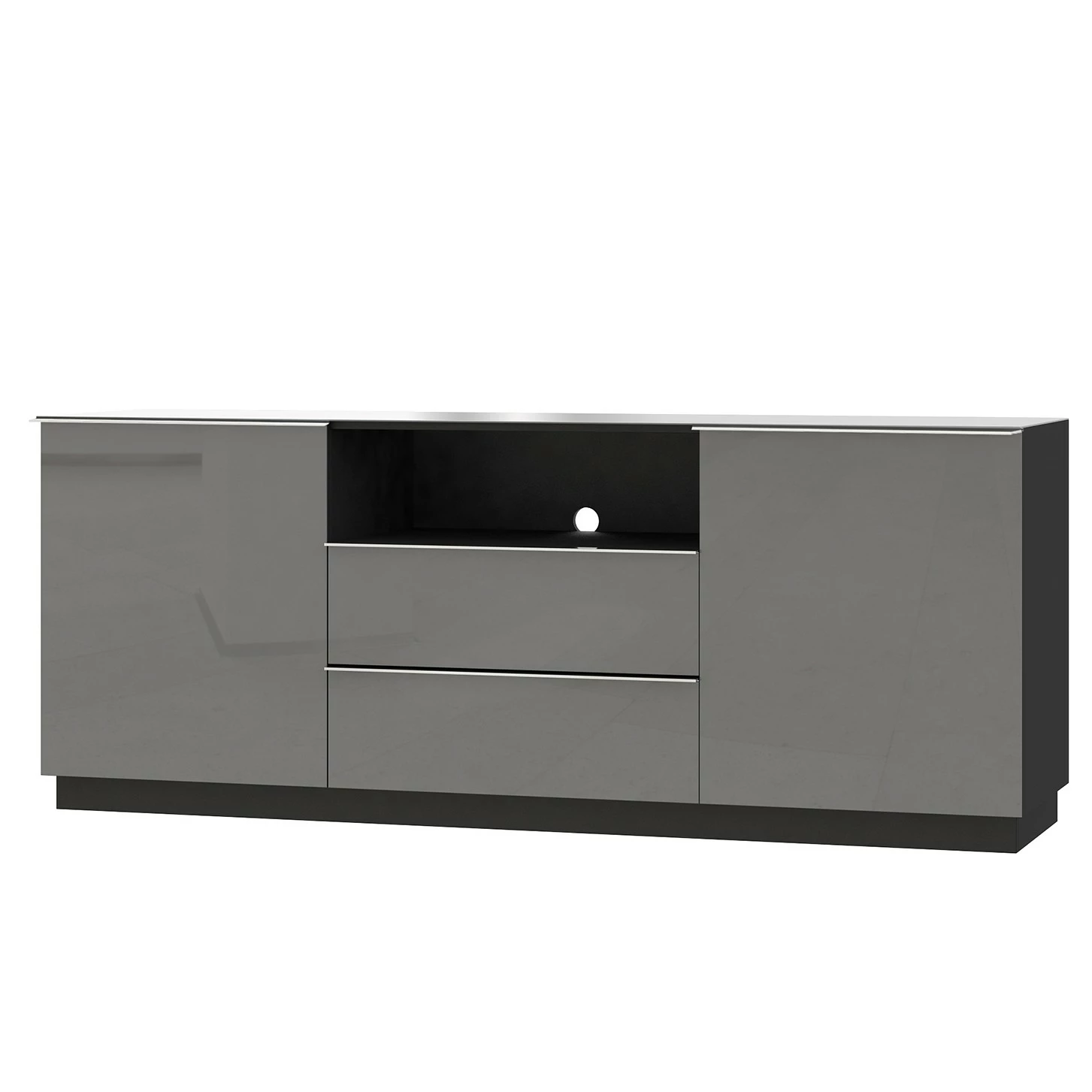 Loftscape Sideboard Habas I - Glas - Grau 3 Loftscape Sideboard Habas I - Glas - Grau