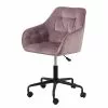 Jack & Alice Bürostuhl Magrin - Samt / Eisen - Altrosa -Büromöbel Verkäufe 1000246590 210209 12132300285 IMAGE P000000001000246590