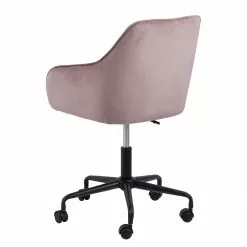 Jack & Alice Bürostuhl Magrin - Samt / Eisen - Altrosa -Büromöbel Verkäufe 1000246590 210209 12132300289 DETAILS P000000001000246590