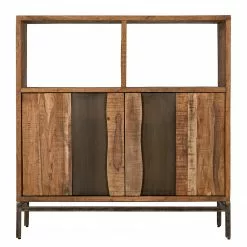 Ars manufacti Büroschrank Domme - Akazie massiv / Eisen - Akazie / Anthrazit -Büromöbel Verkäufe 1000246786 220318 030 DETAILS P000000001000246786