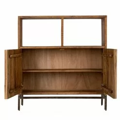 Ars manufacti Büroschrank Domme - Akazie massiv / Eisen - Akazie / Anthrazit -Büromöbel Verkäufe 1000246786 220318 032 DETAILS P000000001000246786