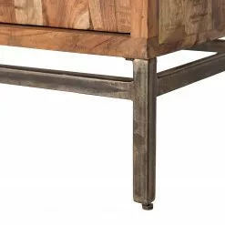 Ars manufacti Büroschrank Domme - Akazie massiv / Eisen - Akazie / Anthrazit -Büromöbel Verkäufe 1000246786 220318 034 DETAILS P000000001000246786