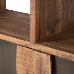 Ars manufacti Büroschrank Domme - Akazie massiv / Eisen - Akazie / Anthrazit -Büromöbel Verkäufe 1000246786 220318 035 DETAILS P000000001000246786