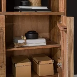 Ars manufacti Büroschrank Domme - Akazie massiv / Eisen - Akazie / Anthrazit -Büromöbel Verkäufe 1000246786 220705 023 MOOD DETAILS P000000001000246786 mood