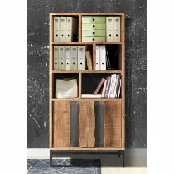 Ars manufacti Büroregal Domme - Akazie massiv / Eisen - Akazie / Anthrazit -Büromöbel Verkäufe 1000246832 211001 14353800038 MOOD DETAILS P000000001000246832 mood