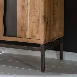 Ars manufacti Büroregal Domme - Akazie massiv / Eisen - Akazie / Anthrazit -Büromöbel Verkäufe 1000246832 220705 023 MOOD DETAILS P000000001000246832 mood